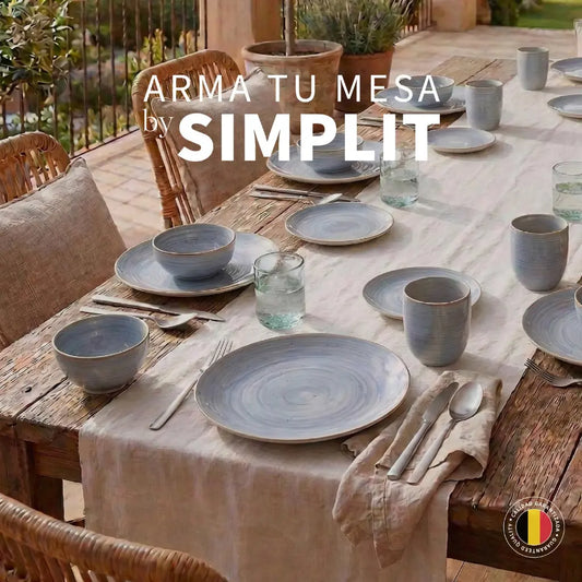 Juego Loza Cerámica 24 pcs Amalfi Simplit