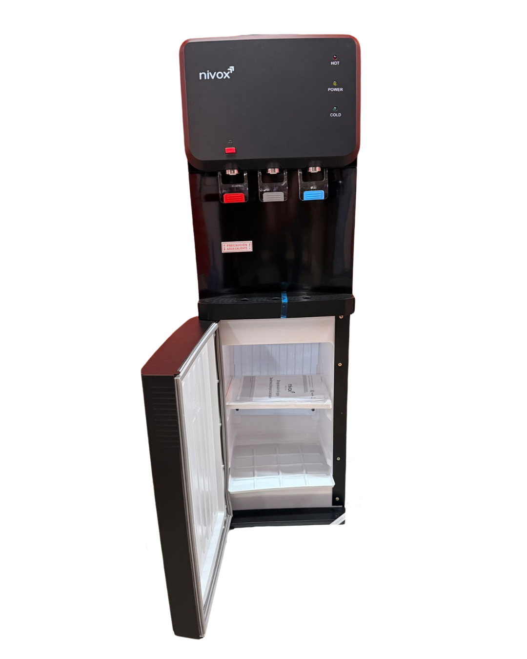 Dispensador Eléctrico Pedestal Agua Fría Caliente Compresor mate pequeño