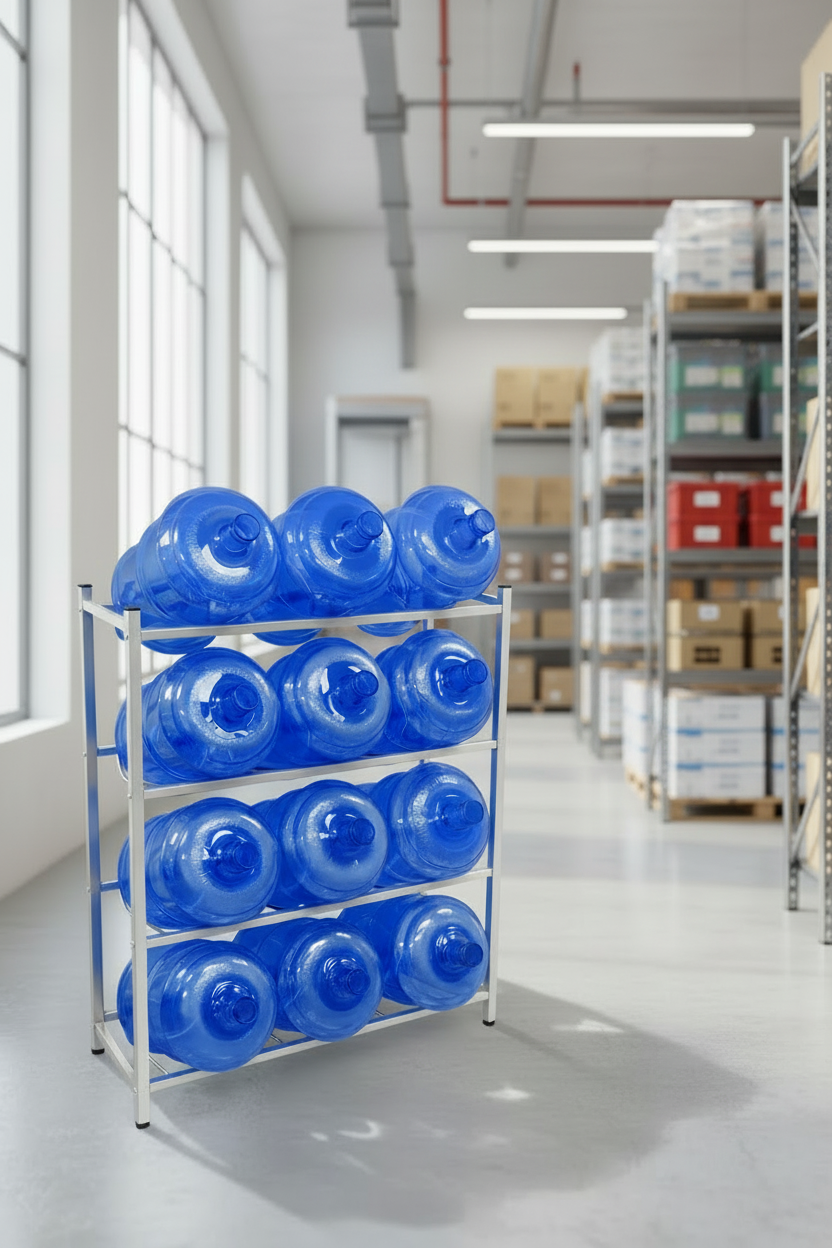 Rack Estante Organizador 12 Botellones Bidones Agua 20 Lts