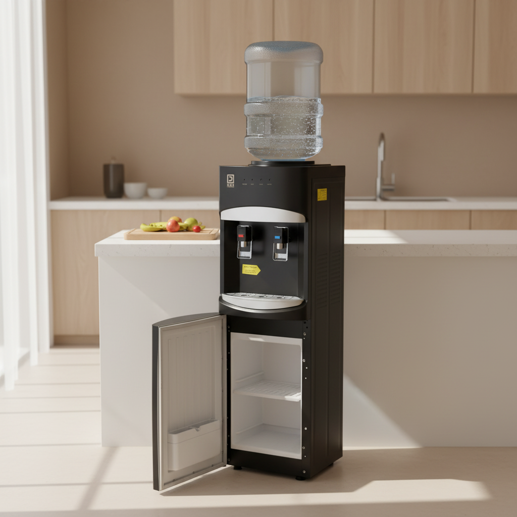 Dispensador De Agua electrico lb88 Pedestal Negro ventilador 83cm