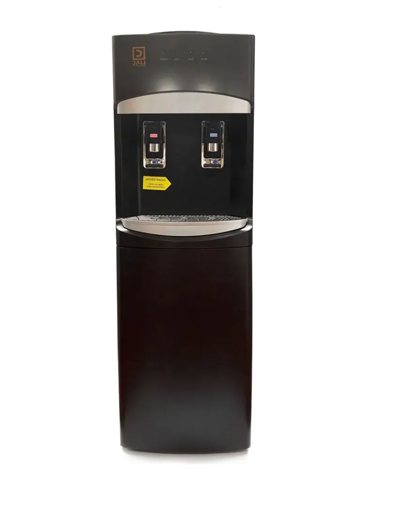 Dispensador De Agua Pedestal Negro Mate Ventilador