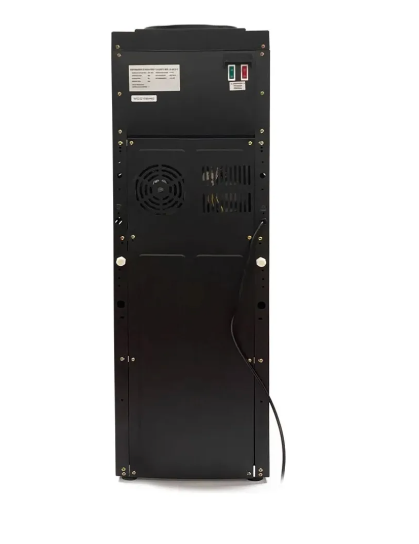 Dispensador De Agua Pedestal Negro Mate Ventilador