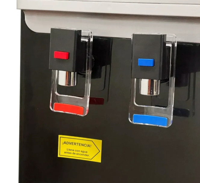Dispensador Eléctrico De Agua Fría Y Caliente Pedestal plata
