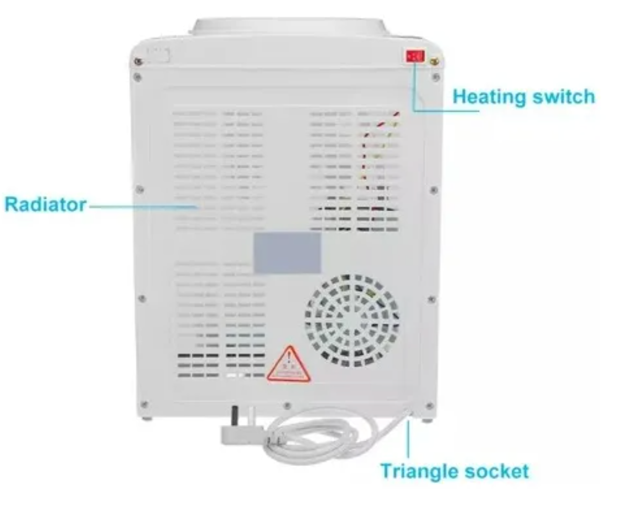 Dispensador Agua Fría Caliente Ventilador Sobremesa