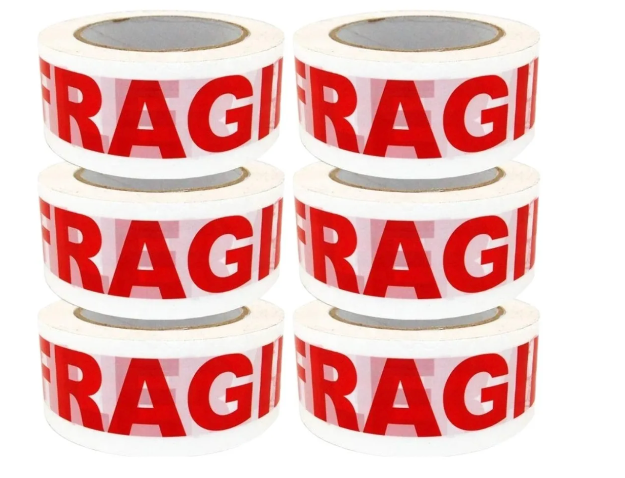 Cinta Embalaje Frágil/ Pack 6 Unidades Extra Fuerte