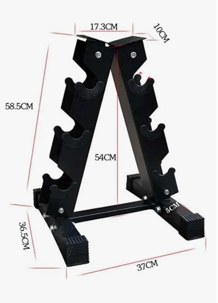 Rack De Mancuernas Hexagonales Soporta 100 Kilos