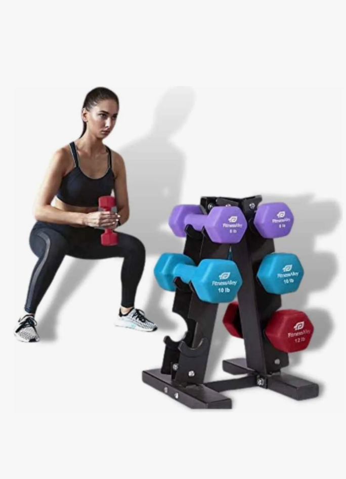 Rack De Mancuernas Hexagonales Soporta 100 Kilos