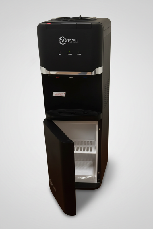 Dispensador Eléctrico Pedestal Agua Fría Caliente Compresor mate pequeño