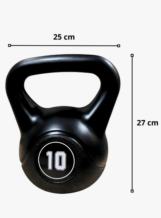 Kettlebell 10kg • Pesa Rusa Negra • Crossfit