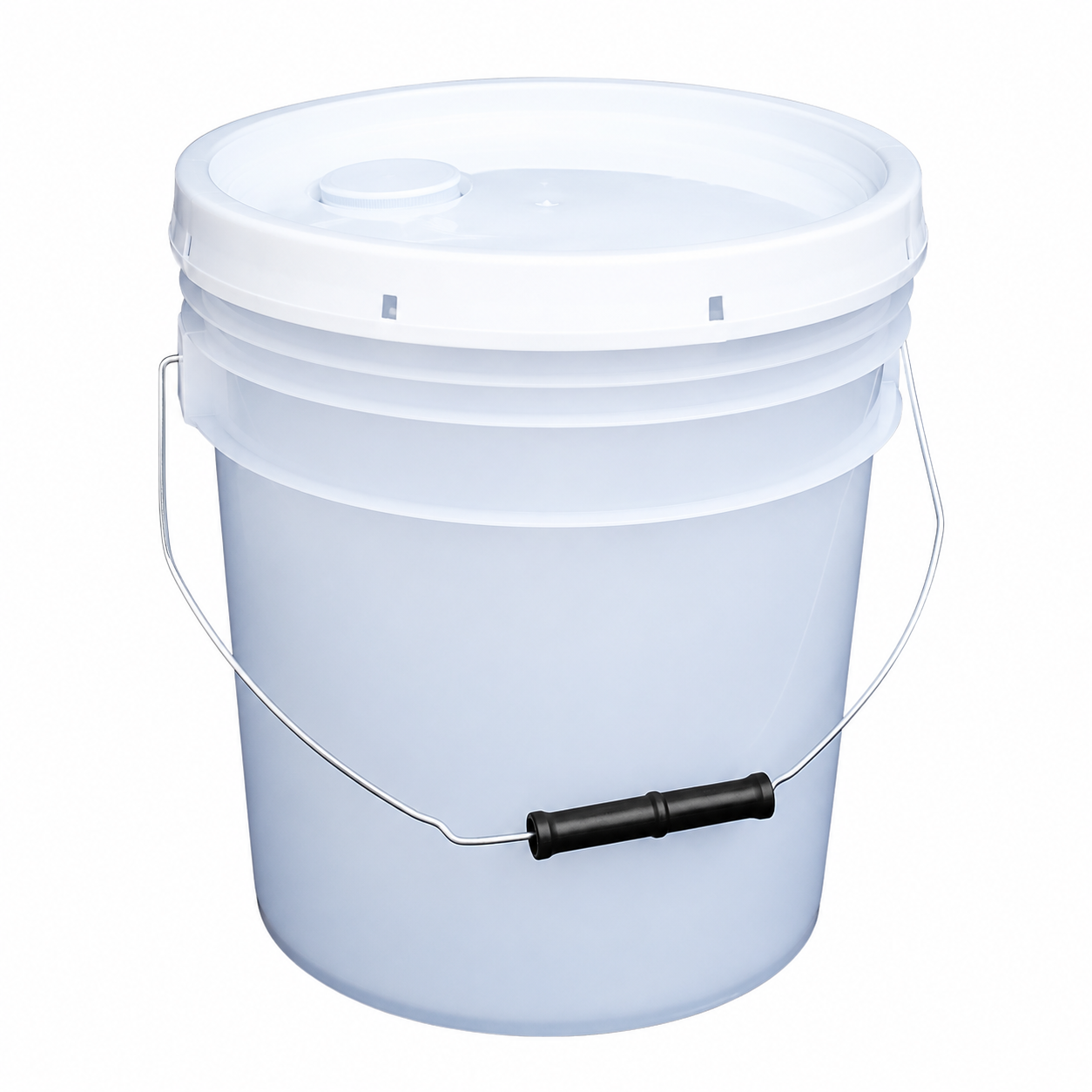 Balde 10 Litros Con Tapa Blanco (pack 10 Und)