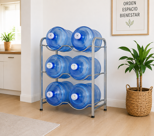 Estante Organizador Rack 6 Botellones Bidones Agua 20lt