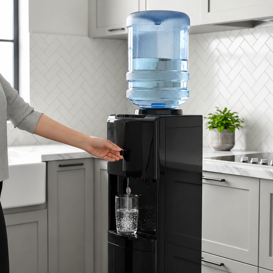 Dispensador Pedestal Agua Fria Y Caliente brillante