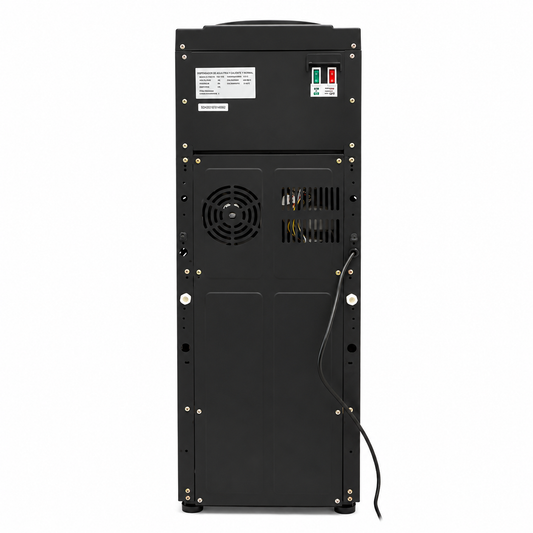Dispensador de Agua Pedestal Negro Mate grande Ventilador LB-88 93 cm