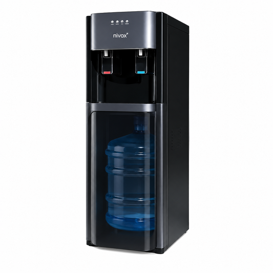 Dispensador De Agua De Bidon Oculto 20 Litros Negro Nivox