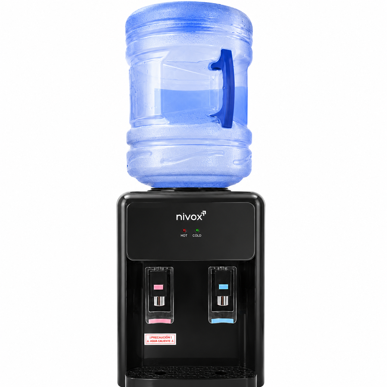 Dispensador de sobremesa para agua fria y caliente negro mate