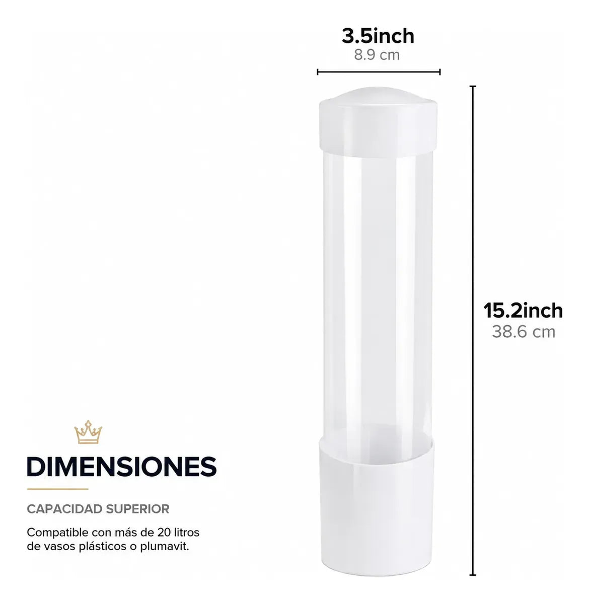 Portavasos Universal para Dispensador de Agua con pernos