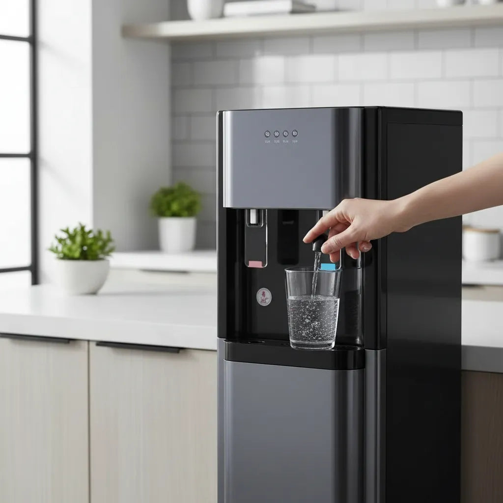 Dispensador De Agua De Bidon Oculto 20 Litros Negro Nivox