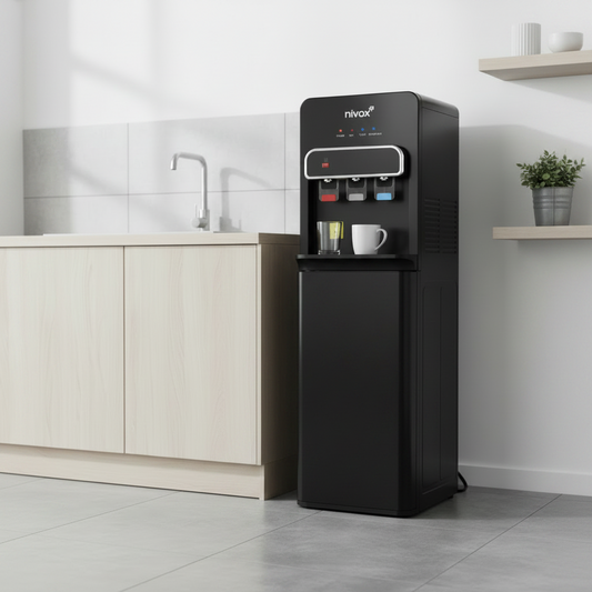 Dispensador de compresor Bidon oculto negro mate Nivox