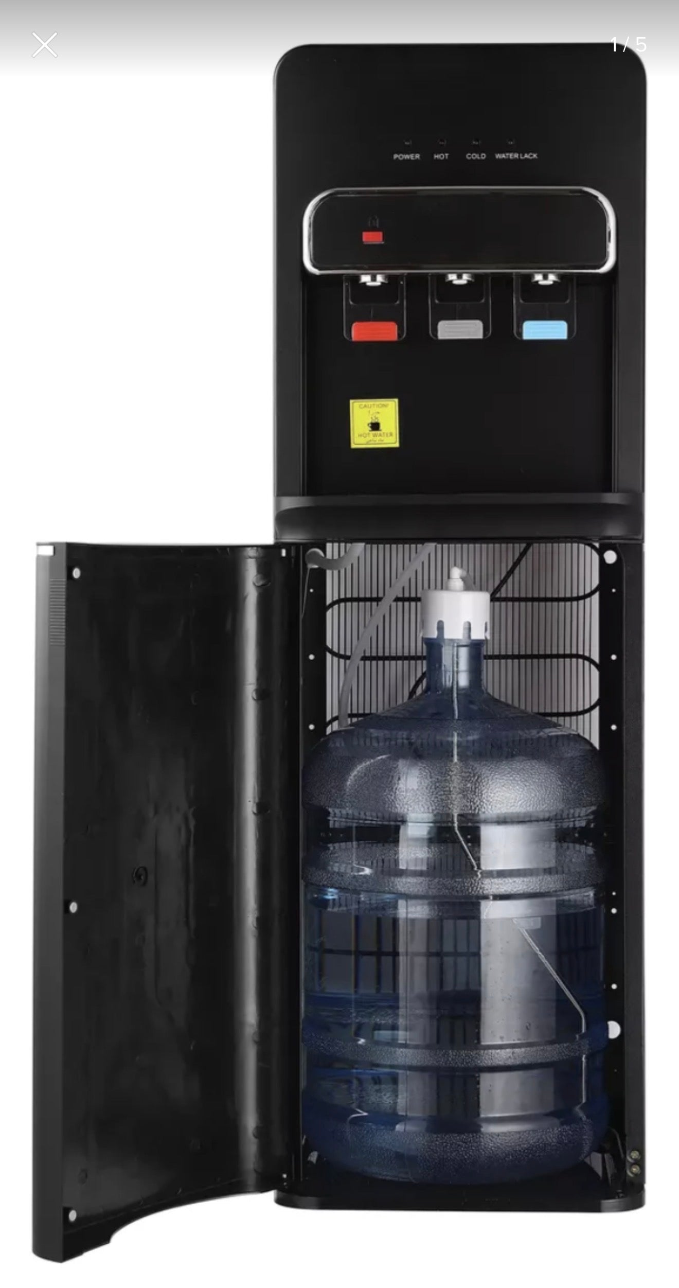 Dispensador de compresor Bidon oculto negro mate