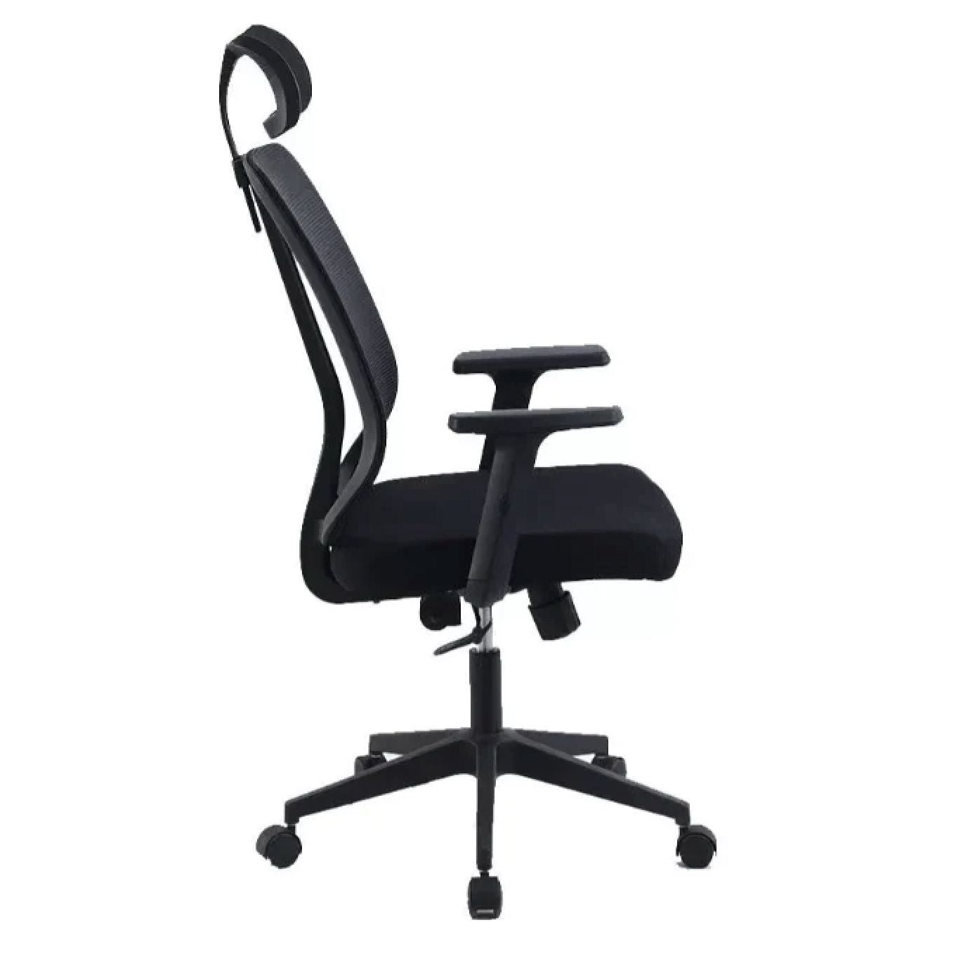 Silla De Escritorio Cuba Alta Brazo Reg Y Cabecero regulable Color Negro