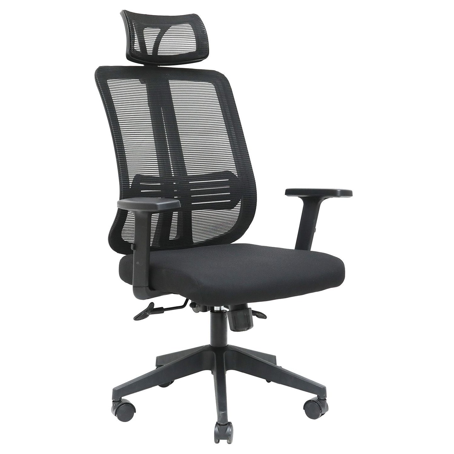Silla De Escritorio Cuba Alta Brazo Reg Y Cabecero regulable Color Negro