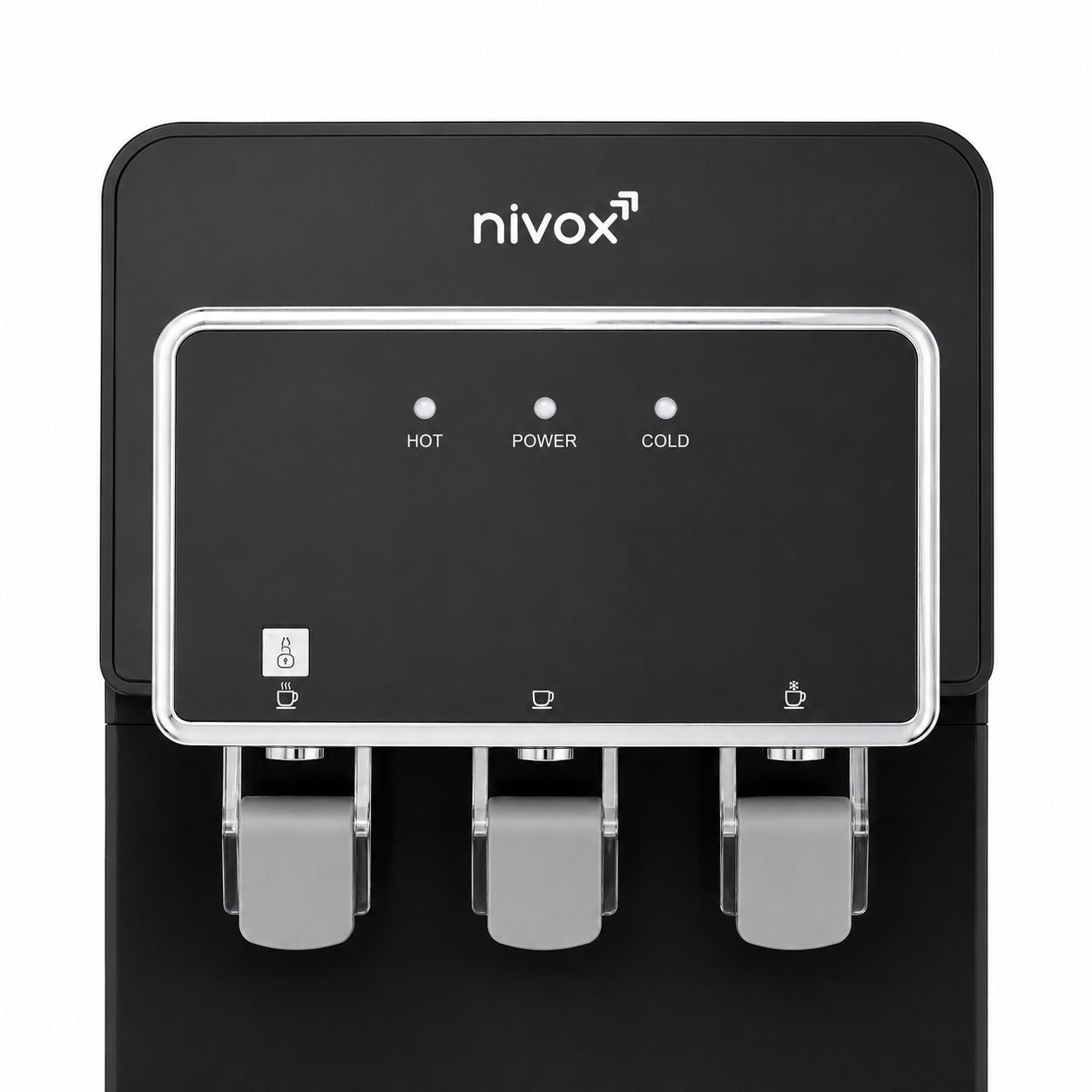 Dispensador sobremesa compresor negro mate premium Nivox