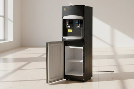 Dispensador De Agua electrico lb88 Pedestal Negro ventilador 83cm