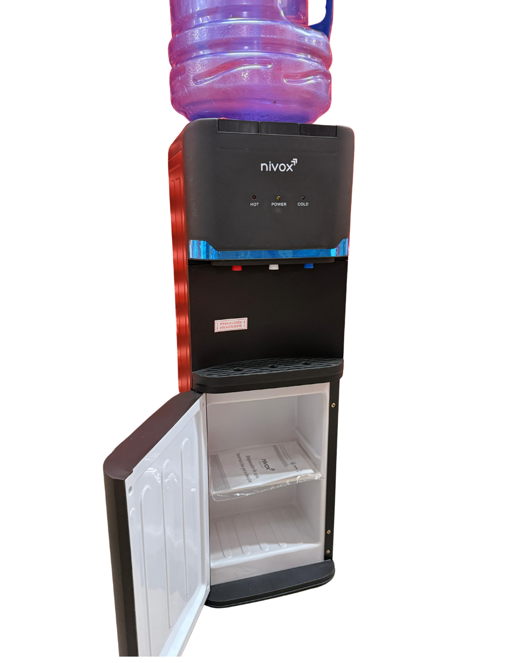 Dispensador Eléctrico Pedestal Agua Fría Caliente Compresor mate pequeño