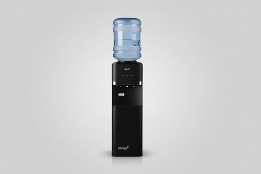Dispensador De Agua Pedestal Negro Mate nivox