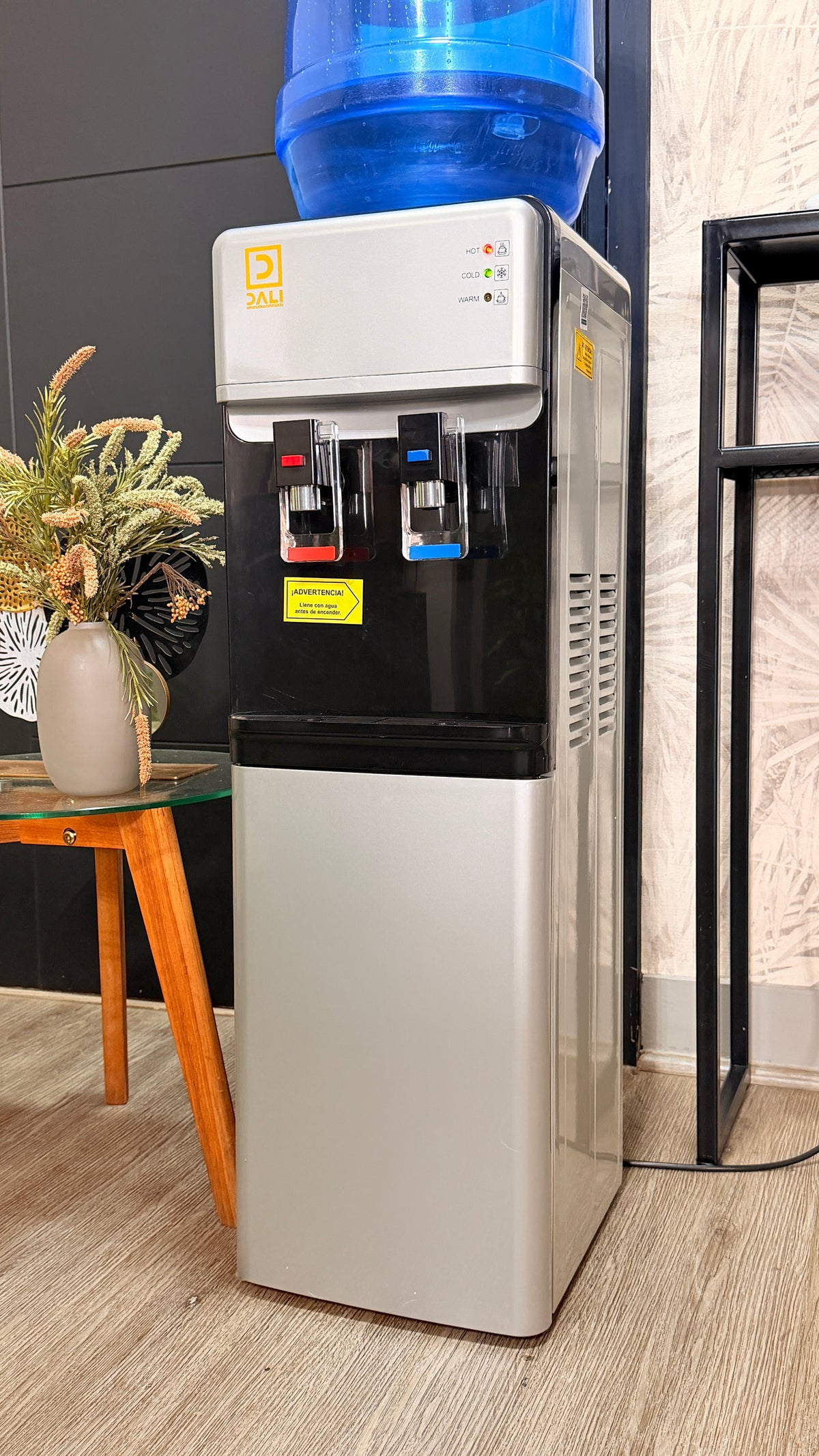 Dispensador Eléctrico De Agua Fría Y Caliente Pedestal plata