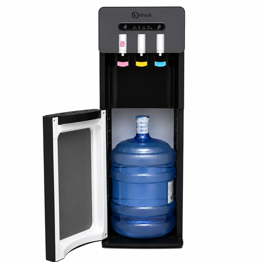 Dispensador de Agua Bidón Oculto 3 Llaves Negro