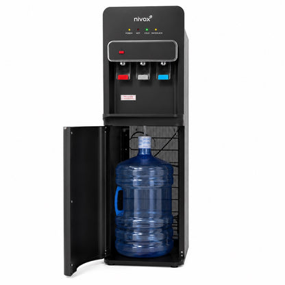 Dispensador de Agua Bidón Oculto con Compresor Negro Nivox
