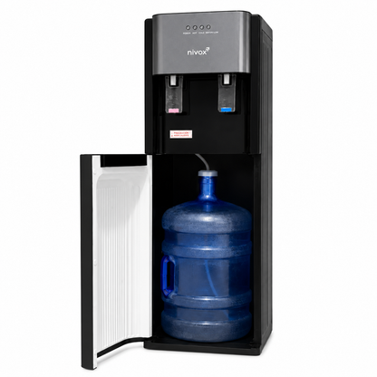 Dispensador de Agua Bidón Oculto Frío y Caliente Negro | Nivox