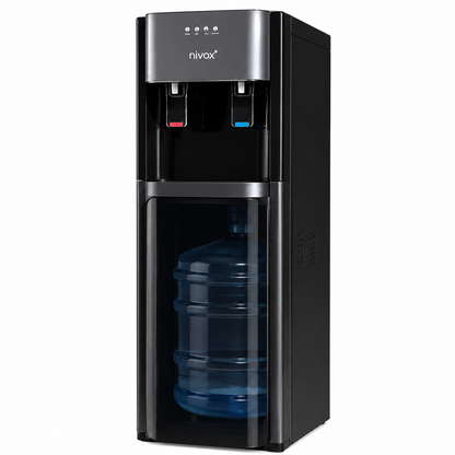 Dispensador de Agua Bidón Oculto Frío y Caliente Negro | Nivox