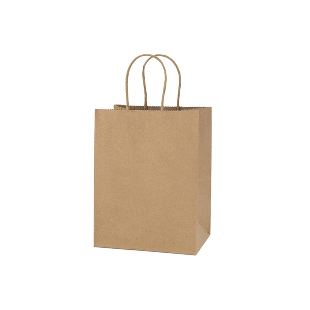 Bolsa de papel kraft M 27 x 22 x 11 cm (12 und.)