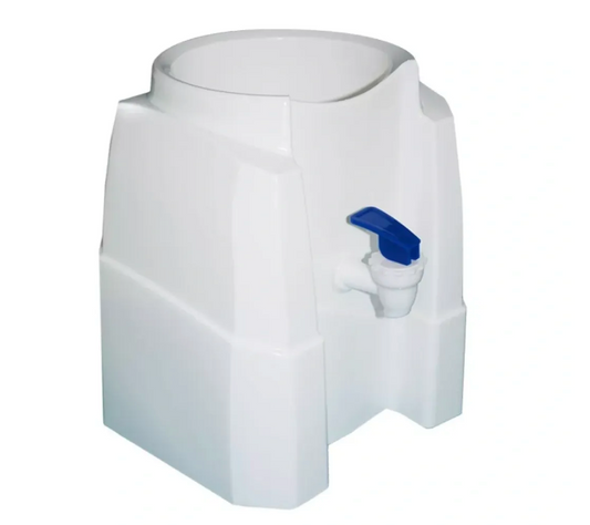 Soporte Básico Cuadrado Para Bidones blanco