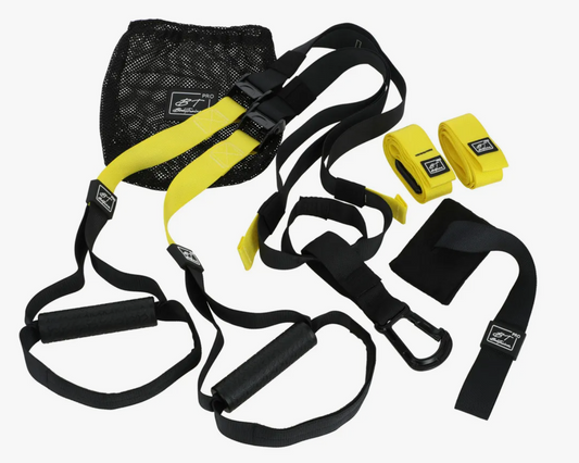 Set Bandas De Suspensión Bodytrainer Trx Pro Color Negro