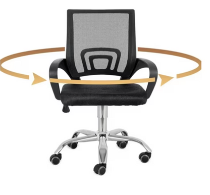 Silla De Oficina Pc Escritorio Mesh  Color Negro