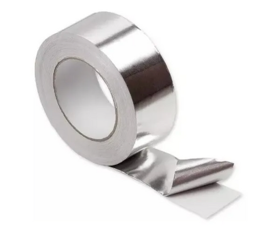 Cinta Huincha De Aluminio Adhesiva 20m Color Plateado