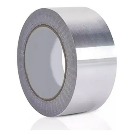 Cinta Huincha De Aluminio Adhesiva 20m Color Plateado