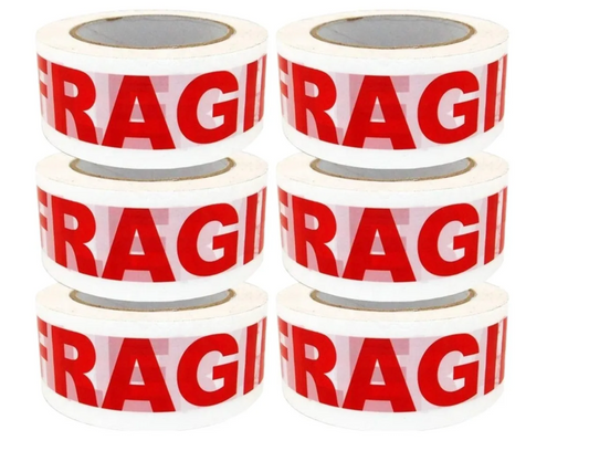 Cinta Embalaje Frágil/ Pack 6 Unidades Extra Fuerte