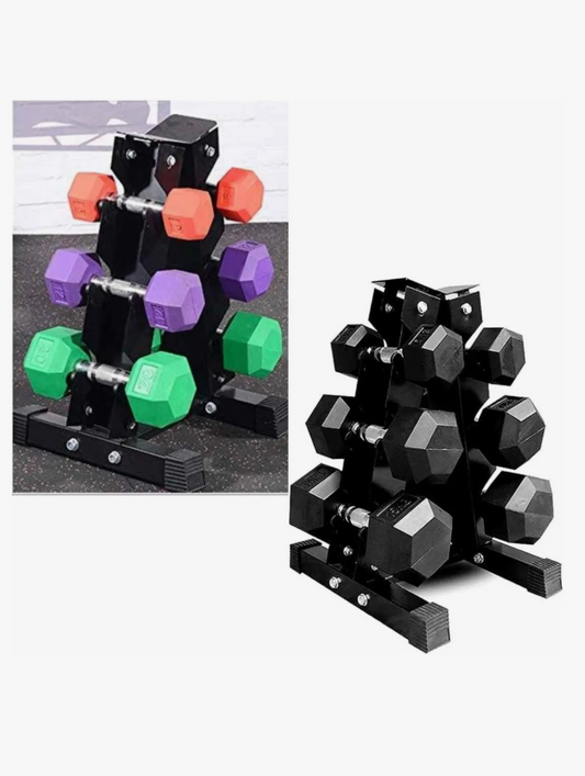 Rack De Mancuernas Hexagonales Soporta 100 Kilos
