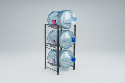 Estante Organizador Rack 3 Botellones Agua 20lts Negro