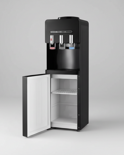 Dispensador De Agua Fria Y Caliente Pedestal, Negro Mate