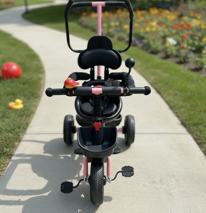 Triciclo Con Guia Y Techo Para Niños