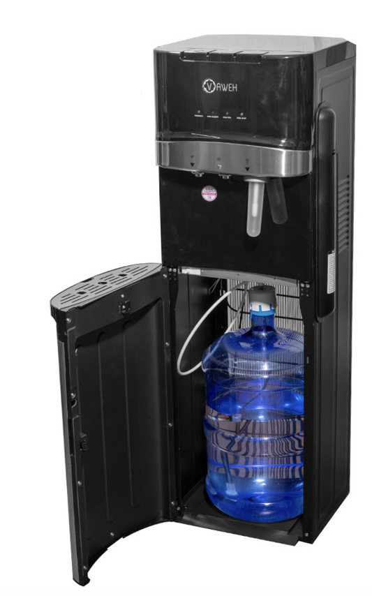 Dispensador de agua con gas con compresor y bidón oculto