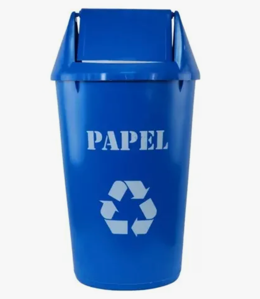 Basurero Reciclaje 36 Litros Tapa Vaiven