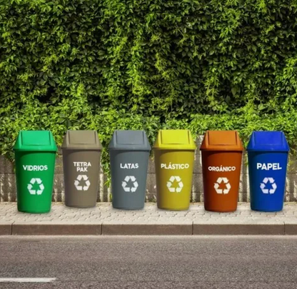 Basurero Reciclaje 36 Litros Tapa Vaiven