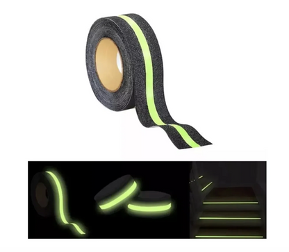 Cinta Antideslizante 5x15 Metros Luminosa Pisos Escaleras
