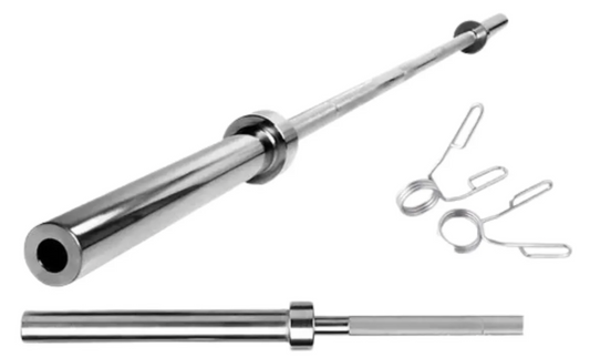 Barra De Gimnasio  Barra Olímpica Recta Color Acero Cromado 6kg